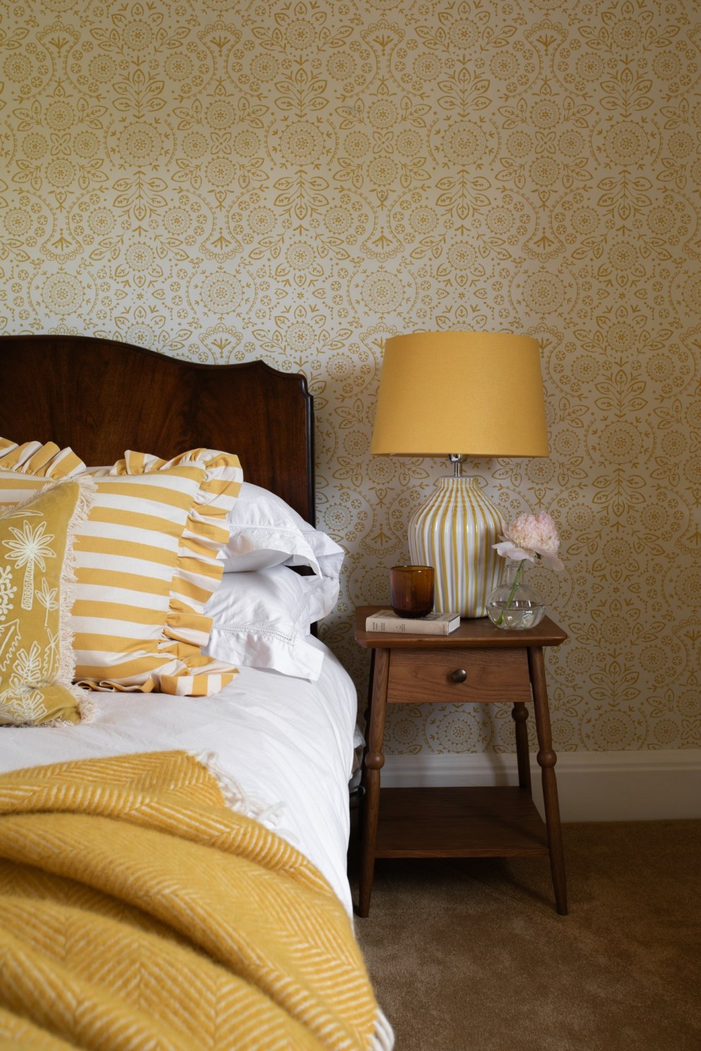 St Timothee | St Timothee yellow guest bedoom 2 | Interior Designers